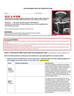 Diplomacy and World War II, 1929-1945