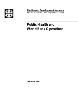 Public Health and World Bank Operations