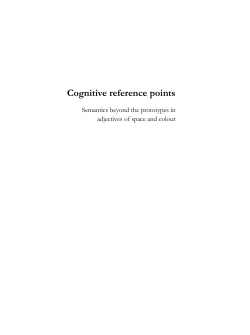 Cognitive reference points