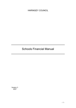 Schools Financial Manual