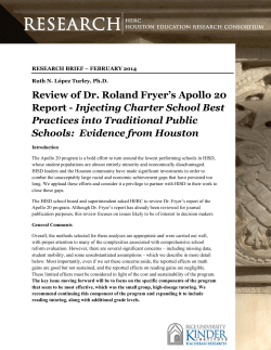 Review of Dr. Roland Fryer`s Apollo 20 Report