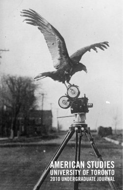 american studies - University of Toronto