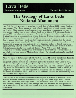 Lava Beds - NPSHistory.com