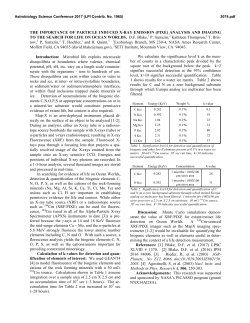 The Importance of Particle Induced X