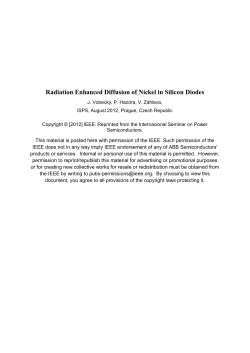 Radiation Enhanced Diffusion of Nickel in Silicon Diodes