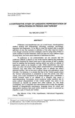 A CONTRASTIVE STUDY OF LINGUISTIC REPRESENTATION OF