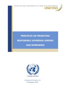 principles on promoting responsible sovereign lending