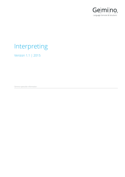 Interpreting - Gemino GmbH