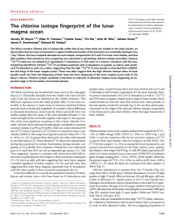 The chlorine isotope fingerprint of the lunar