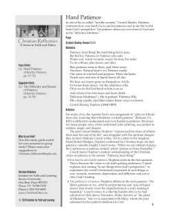 Hard Patience - Baylor University