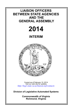 Liaison Officers 2014