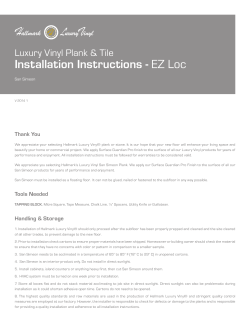 Installation Instructions - EZ Loc