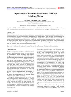 Importance of Bromine-Substituted DBP`s in Drinking Water