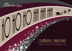 Celebrate Christmas - Strand Palace Hotel