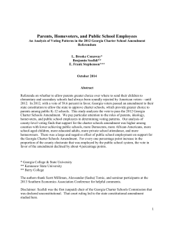Parents, Homevoters, and Public School Employees