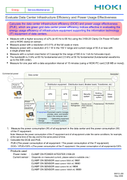 Evaluate Data Center Infrastructure Efficiency and Power