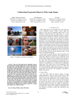 Undistorting Foreground Objects in Wide Angle Images