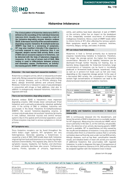 Histamine Intolerance