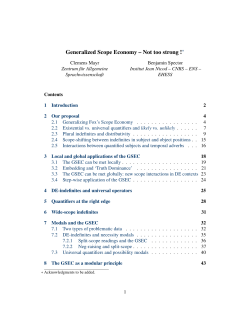Generalized Scope Economy -- Not too strong