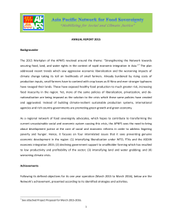 the APNFS 2015 Annual Report by clicking here.