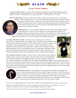 Tuvan Throat Singing