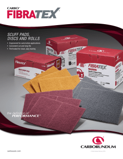 SCUFF PADS, DISCS AND ROLLS