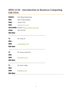 INFO 2130 &ndash; Introduction to Business