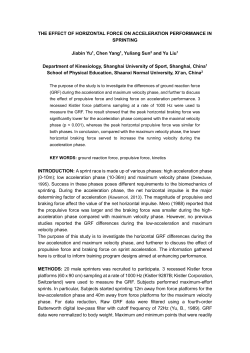 THE EFFECT OF HORIZONTAL FORCE ON ACCELERATION