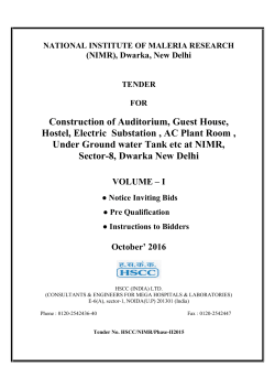 Construction of Auditorium, Guest House, Hostel, Electric Substation