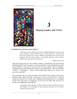 Staying Awake with Christ - Assembl&eacute;e des &eacute;v&ecirc;ques catholiques du