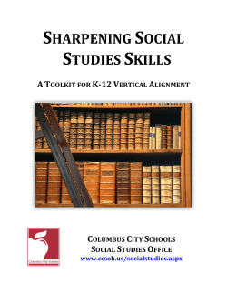 Sharpening Social Studies Skills