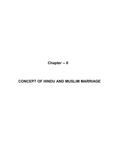 Chapter -- II CONCEPT OF HINDU AND MUSLIM