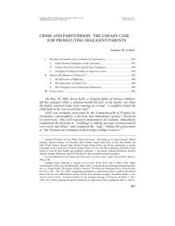 crime and parenthood: the uneasy case for