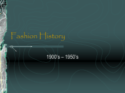 Fashion History - davis.k12.ut.us