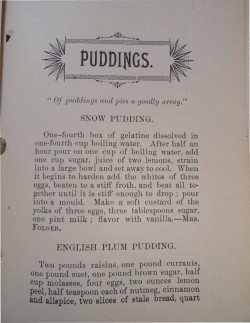 puddings. - Perris Valley Museum Historical Archives