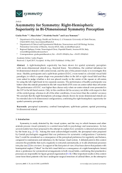Asymmetry for Symmetry: Right-Hemispheric Superiority in Bi