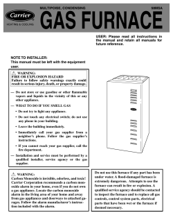 Carrier MSA - Complete Heating and Air Conditioning Ltd