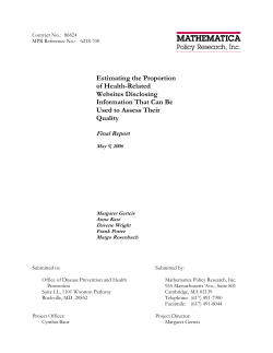 Estimating the Proportion of Health