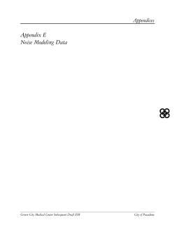 Appendix E Noise Modeling Data