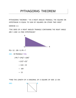 Phythagoras Therom - Uday Pre