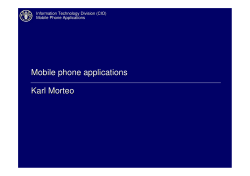 Mobile phone applications Karl Morteo