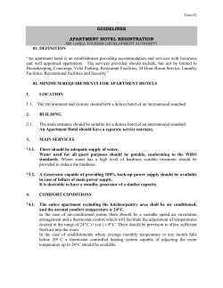 Guideline Apartment Hotels