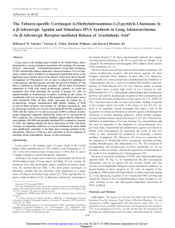 The Tobacco-specific Carcinogen 4-(Methylnitrosamino)-1-(3
