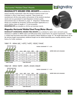 Horizontal Welded Steel Pump/Motor Mounts