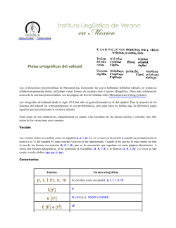 Pistas ortogr&aacute;ficas del n&aacute;huatl