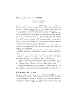 Pedigree Traversal in FASTLINK