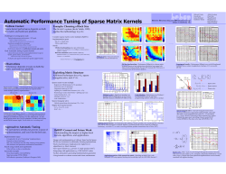 Automatic Performance Tuning of Sparse Matrix