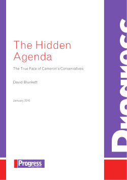 The Hidden Agenda
