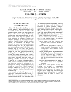 Lynching-Crime - National Humanities Center