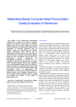 Multicriteria-Based Computer-Aided Pronunciation Quality